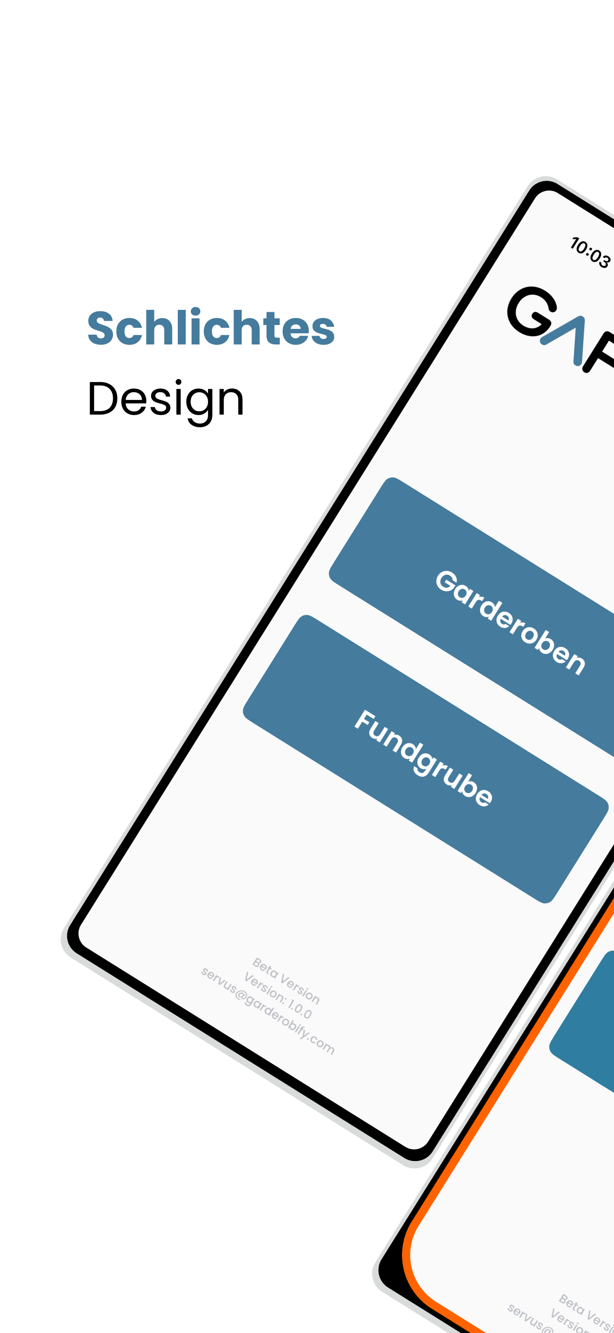 Schlichtes Design