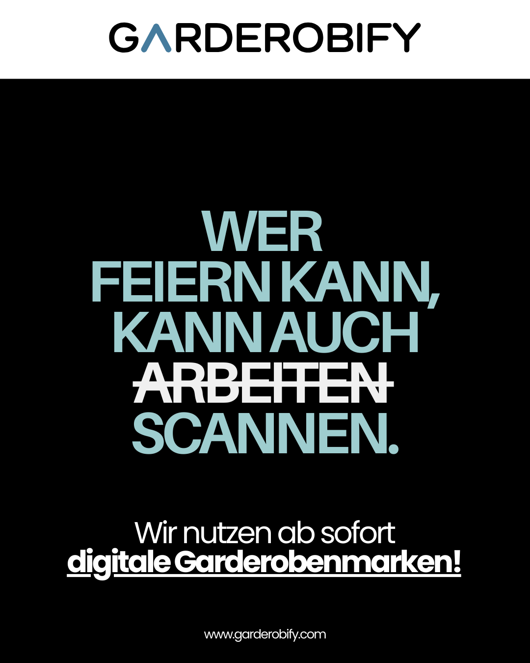 Social Post: Wer feiern kann, kann auch scannen